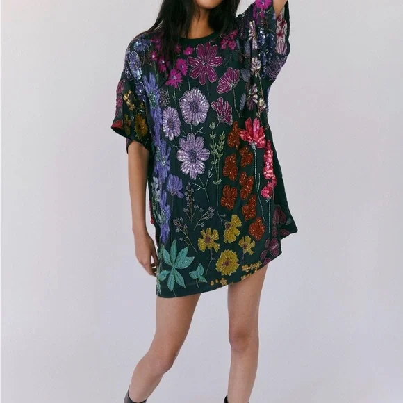 Free People Jewel Mini Dress NWOT - Picture 2 of 10